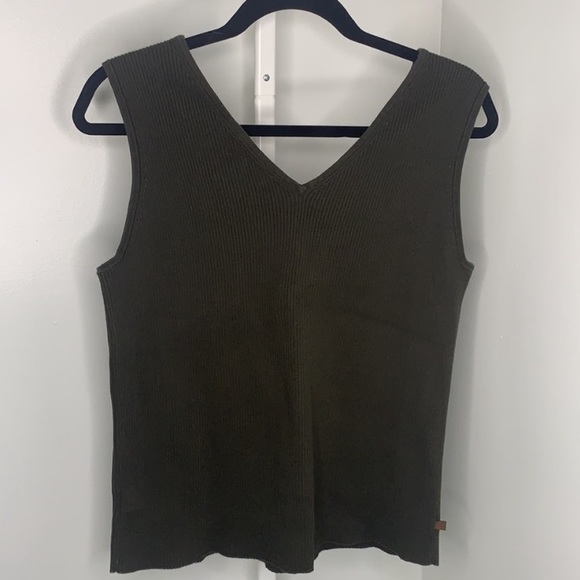 Lauren Ralph Lauren Green Women’s Cotton Sweater Vest - Picture 5 of 6